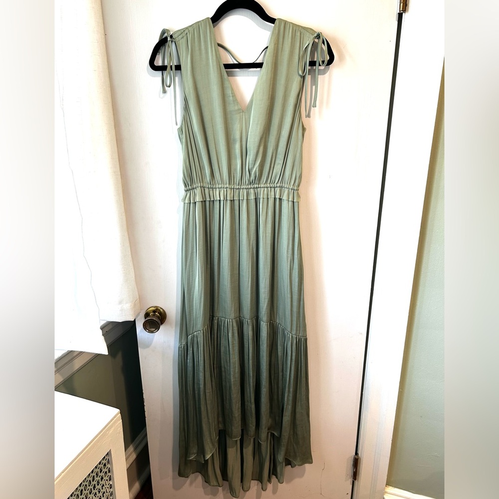 Banana Republic Sage Green Midi Dress